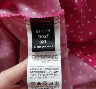 Vestido rosa lunares talla xl