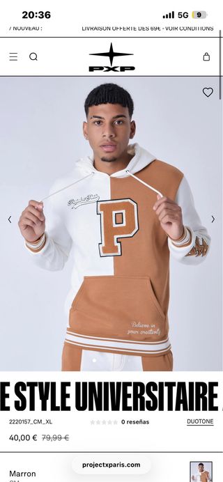 Sudadera Project X Paris Duotone XL