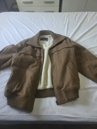 Chaqueta de hombre forrada beige/marrón