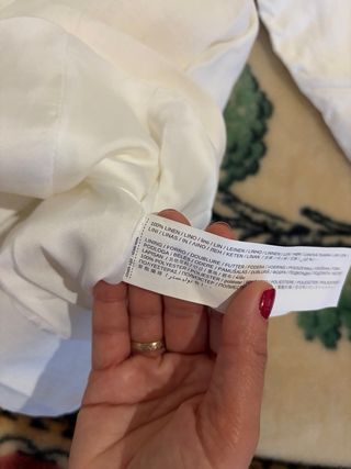 Traje de lino blanco Mango