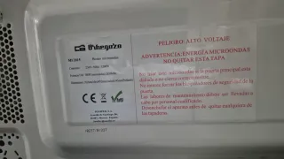 Microondas Orbegozo 20L Blanco 700W