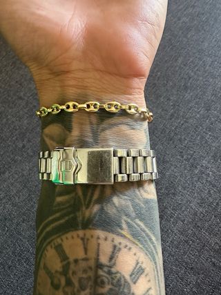 Esclava Gucci Oro y Verde