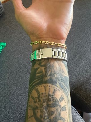 Esclava Gucci Oro y Verde