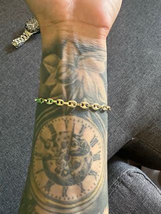 Esclava Gucci Oro y Verde