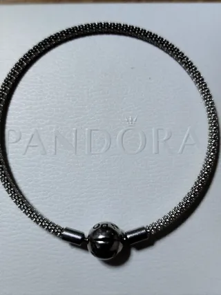 Pulsera Pandora Malla Brillante con Cierre Bola
