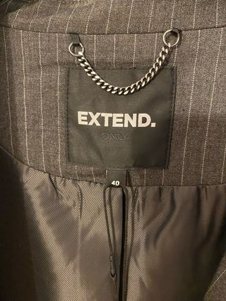 Giacca monopetto Only grigia gessata