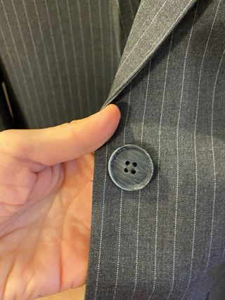 Giacca monopetto Only grigia gessata