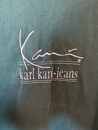 Camiseta Karl Kani verde manga corta hombre