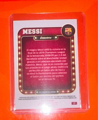 Tarjeta de Colección Messi Topps