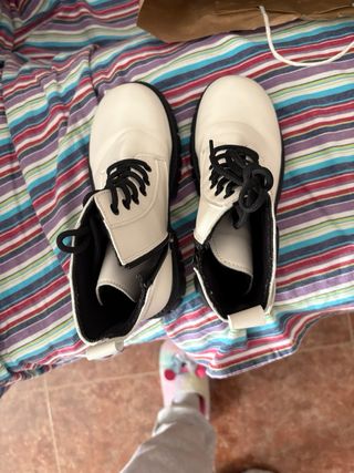 Botas invierno niña negras y blancas número 36