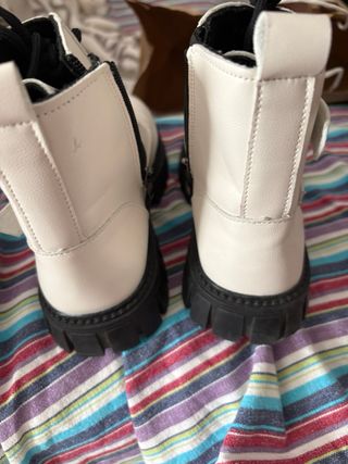 Botas invierno niña negras y blancas número 36