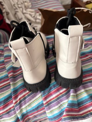 Botas invierno niña negras y blancas número 36