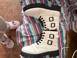 Botas invierno niña negras y blancas número 36