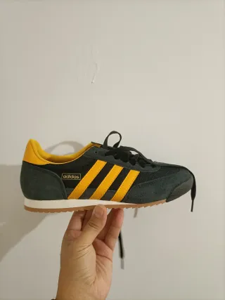 T40,5 Adidas R71 Azul Marino Amarillo