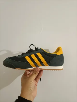 T40,5 Adidas R71 Azul Marino Amarillo