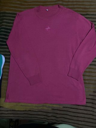 Jersey rosa punto adornos