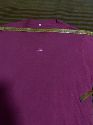 Jersey rosa punto adornos