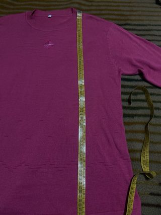 Jersey rosa punto adornos