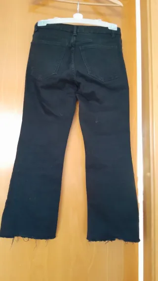 Pantalón vaquero negro Mango Talla L