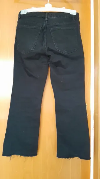 Pantalón vaquero negro Mango Talla L
