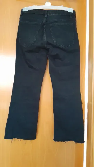 Pantalón vaquero negro Mango Talla L