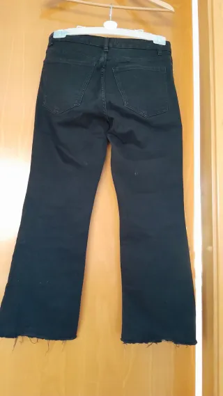 Pantalón vaquero negro Mango Talla L