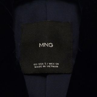 Blazer Mango Terciopelo Azul Marino Talla S