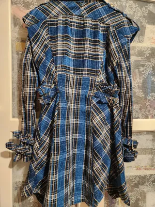 Vestido de cuadros Highly Preppy Tartán Azul Talla