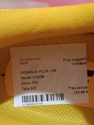 T43 Nike Pegasus Plus LV8 Amarillas