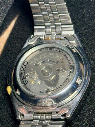 Reloj Seiko 5 7S26-0570 Plateado-Dorado Vintage