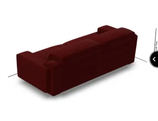Sofá Natuzzi Italy Lago eléctrico Piel Rojo