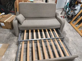 Sofá Cama Beige/Gris