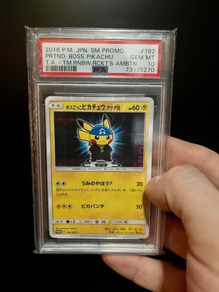 Pikachu Boss PSA 10 Pokémon
