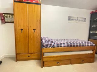 Cama juvenil con cajones