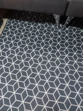 Sofá Cama Chaise Long,cojines, cortinas,mesa,alfom