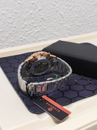 Reloj Automático BINBOND Hombre Azul/Dorado