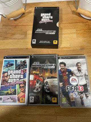 3 Giochi PSP: GTA, Midnight Club, FIFA 13