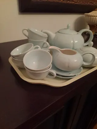 Juego de té y café Pórtico porcelana