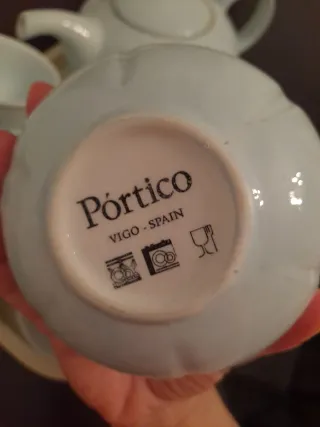 Juego de té y café Pórtico porcelana