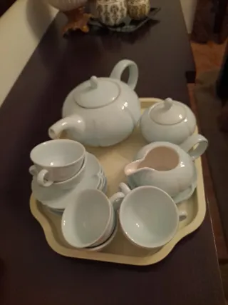 Juego de té y café Pórtico porcelana