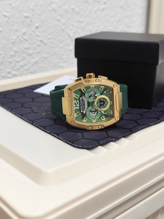 Reloj Megir Dorado y Verde para Hombre