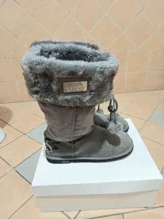 Stivaletti Replay grigi con pelliccia sintetica Tg