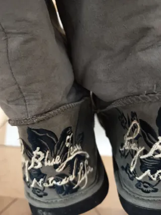 Stivaletti Replay grigi con pelliccia sintetica Tg