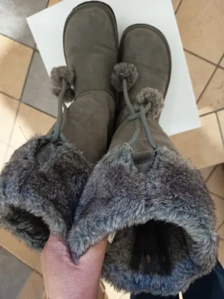 Stivaletti Replay grigi con pelliccia sintetica Tg