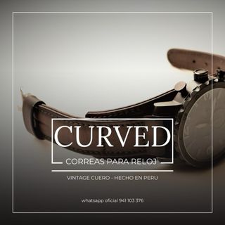 CURVED - Correa de piel para reloj