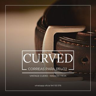 CURVED - Correa de piel para reloj