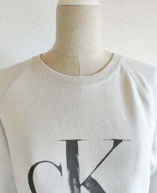 Sudadera blanca Calvin Klein M