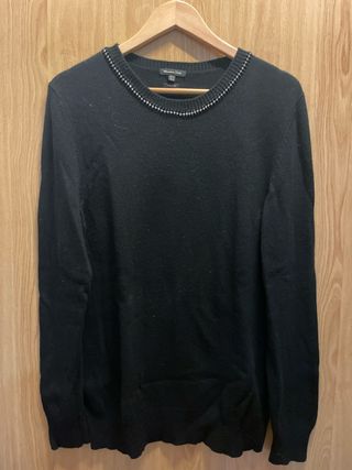 Jersey Negro Massimo Dutti Talla XL
