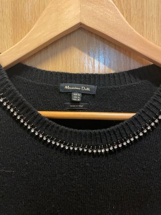 Jersey Negro Massimo Dutti Talla XL