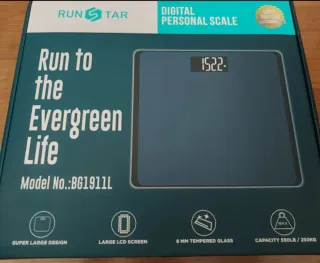 Bilancia Pesapersone Digitale RunStar Nera